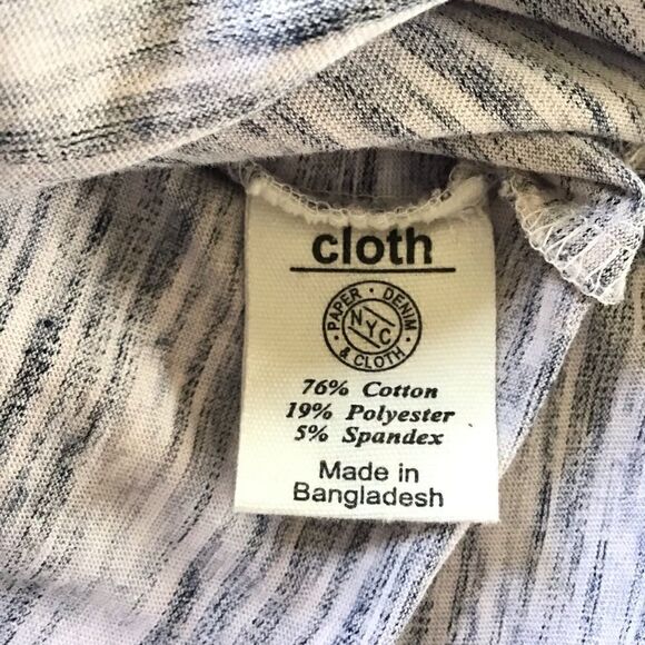 Paper Denim& Cloth Space Dyed Crew Neck Tee - Picture 5 of 6